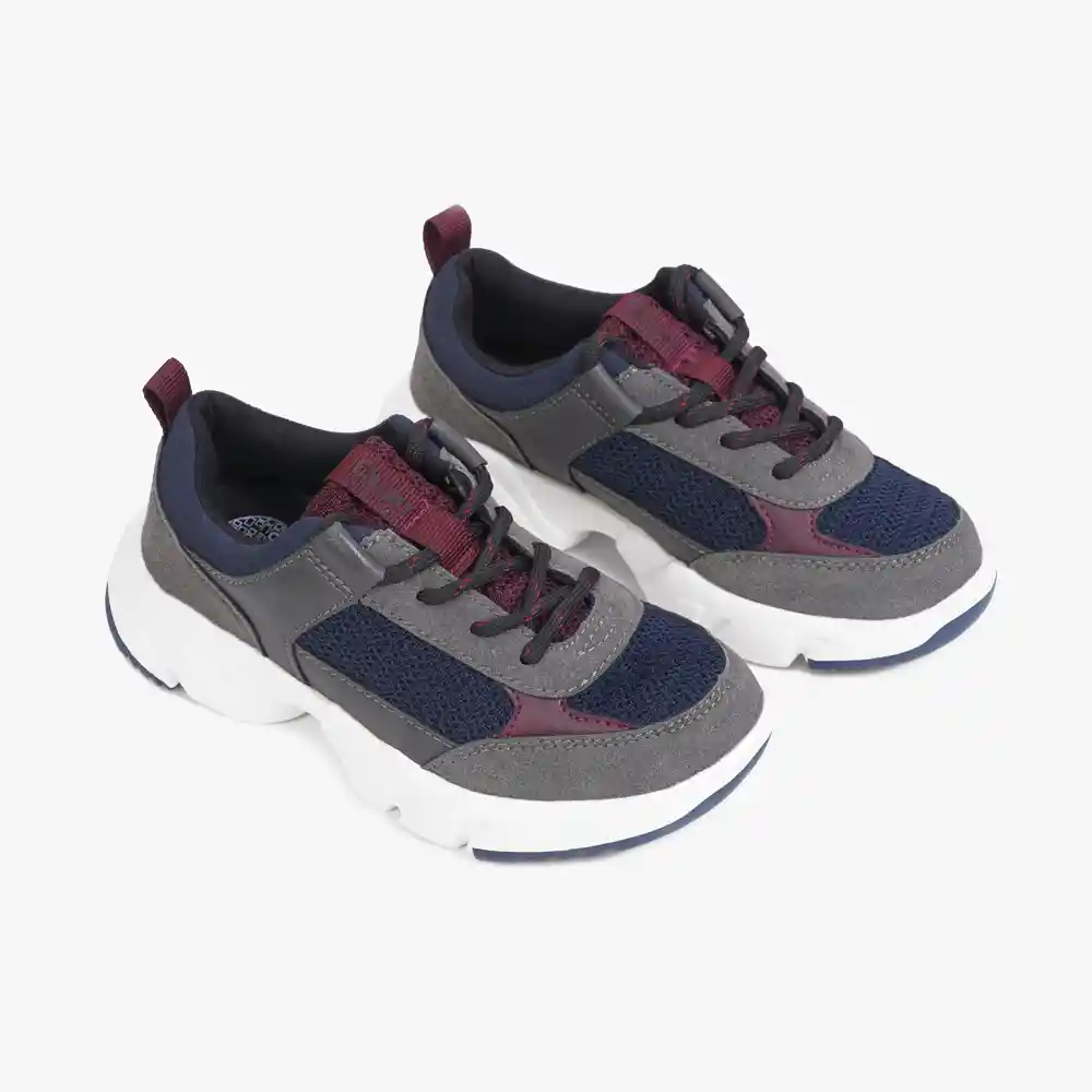 Zapatillas Urbana De Niño Gris Talla 33