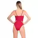 Trikini Con Doble Nudo Rojo Talla M Samia