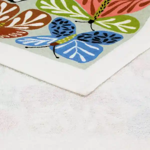 Paño Cocina de Algodón Velour Estampado Mariposas Casaideas