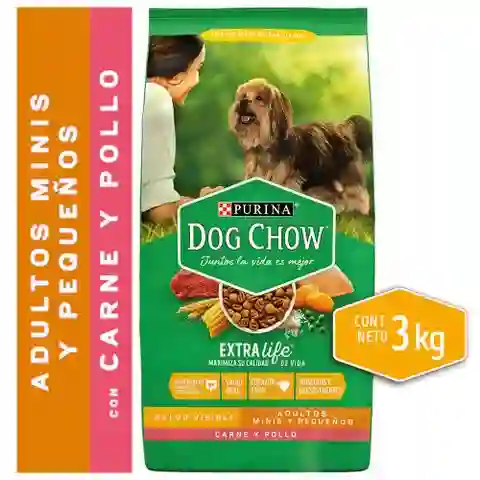 Dog Chow Alimento para Perros Adultos Minis y Pequeños 