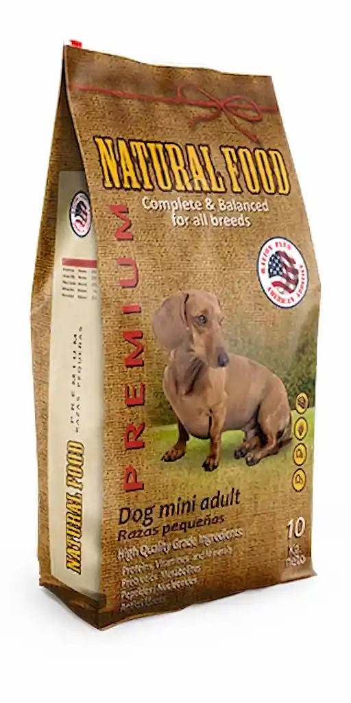 Natural Food Alimento Para Perro Canino Adulto Pequeña Premium