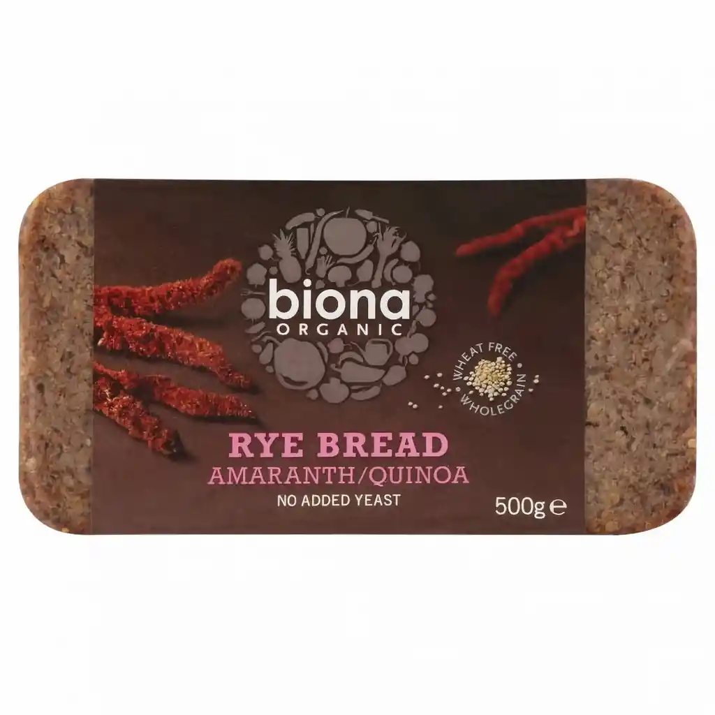Biona Pan Rye Bread Amaranth Quinoa Organic