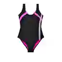 Traje de Baño Deportivo Rebajado Escote Fucsia Talla XL Samia