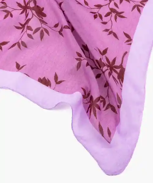 Lounge Bandana Relounge Flores Con Hojas Morado