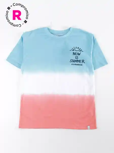 Cloudbreak Polera Manga Corta Degrade Naranja 16 V26