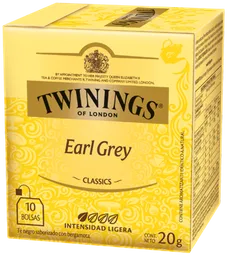 Twining Té Negro Early Grey Bergamota 10 Und