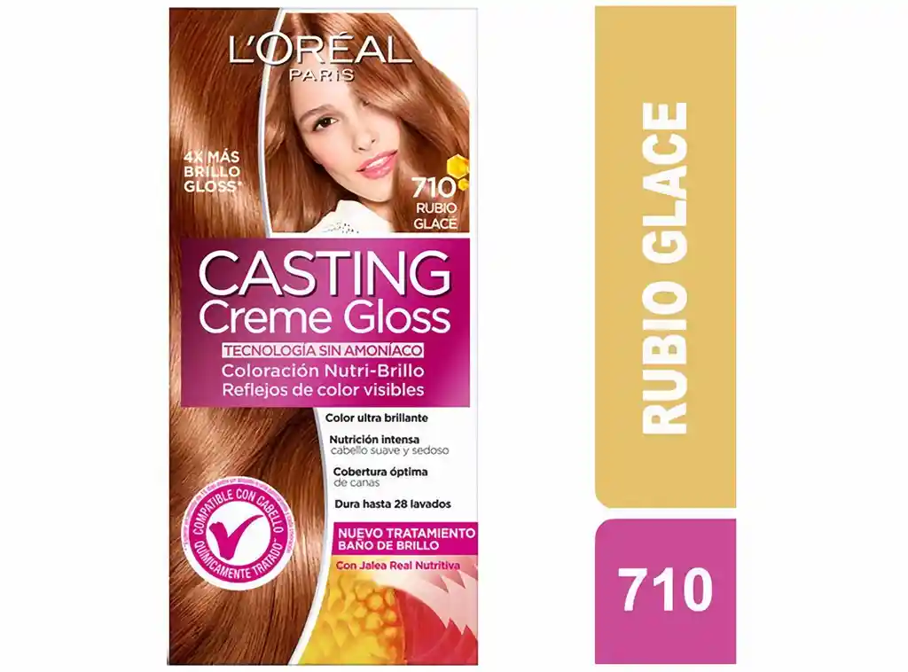 Loreal Paris-Casting Crème Gloss Coloración 710 Rubio Glace
