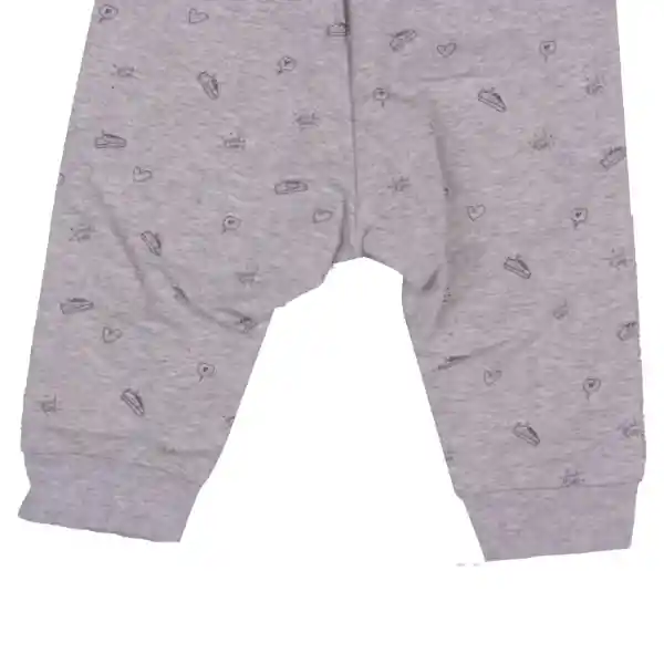 Pantalón Buzo Bebe Niña Gris claro Pillin 6 M