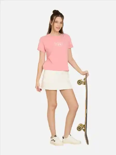 Maui Polera Manga Corta Rosa S 5P246-WV