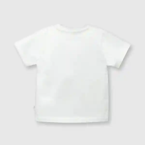 Polera Cebra de Bebé Niño White Talla 6/9M Colloky