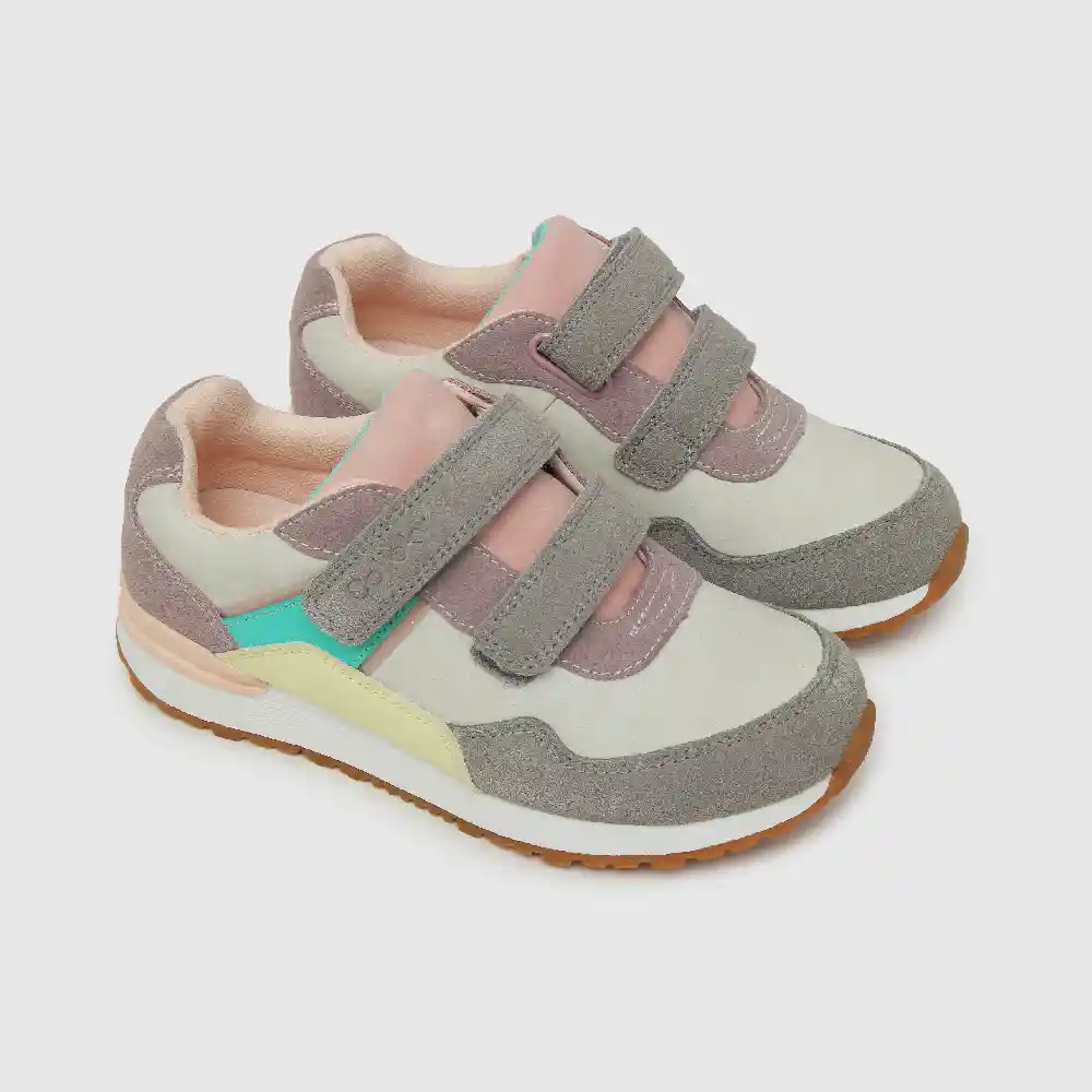 Zapatillas Jogging De Niña Gris Talla 30