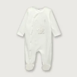 Osito de Bebé Conejito Blanco Talla 6M Opaline