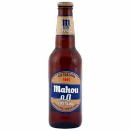 Mahou Cerveza Tostada 0° Botella 330 cc