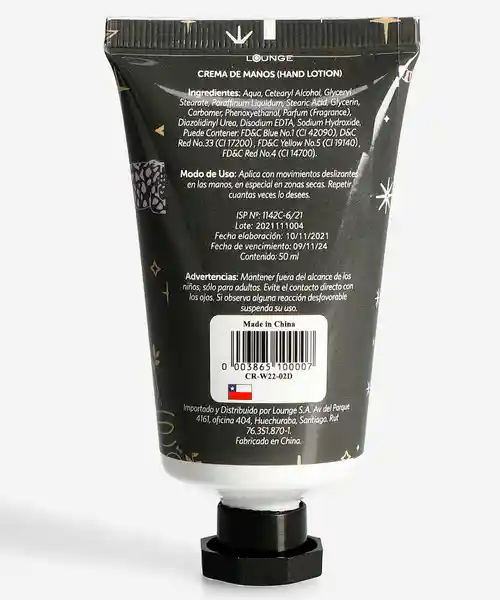 VERBENA Lounge Crema De Manos Lemonmystic Black