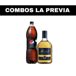 Combo Mistral 750 mL y Pepsi Zero 1.5 L