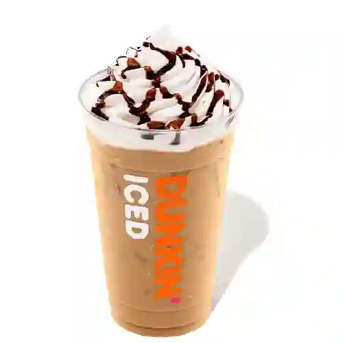 Iced latte m con swirl de sabor y crema