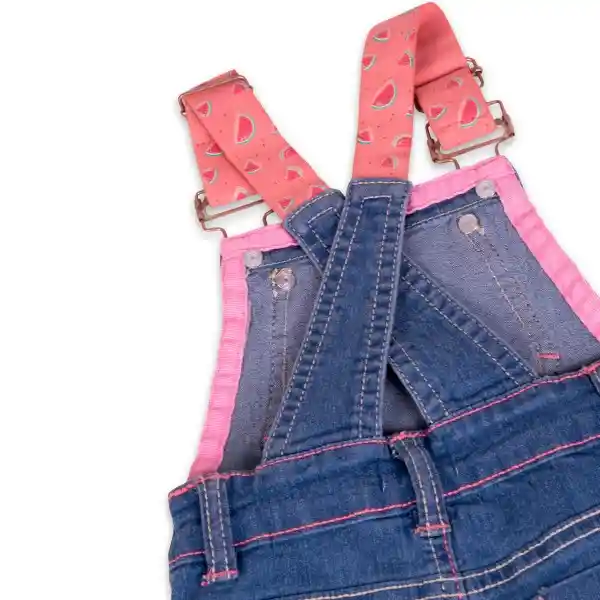 Jardinera Bebé Niña Denim Talla 9 M Pillín