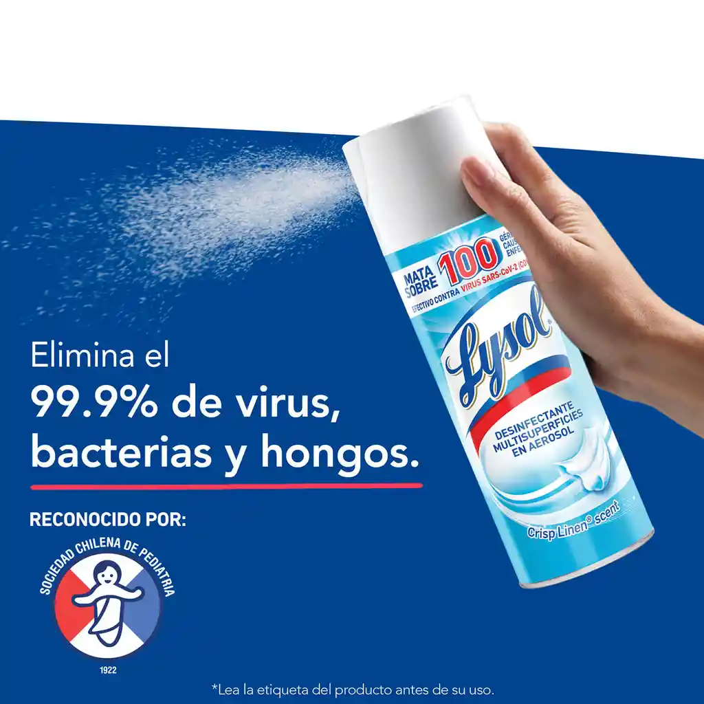 Lysol Desinfectante Antibacterial en Aerosol