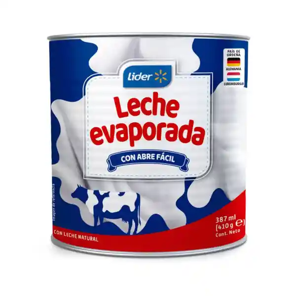 Líder Leche Evaporada Con Abre Facil