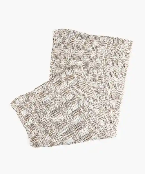 Bufanda Infinito Brillos Beige Lounge