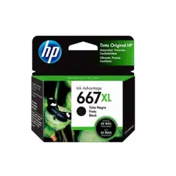  Tinta Hp 667Xl Negra Original 