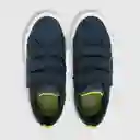Zapatillas Urbana Tres Velcros Azul Talla 33