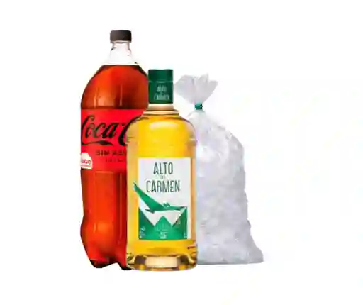 Combo Alto 1 L + Coca-Cola Zero 3 L + Hielo 1 Kg