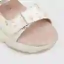 Sandalias Dos Velcros De Niña Rojo Talla 35