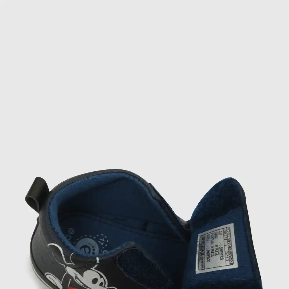 Zapatillas Mickey Velcro De Niño Azul Talla 15