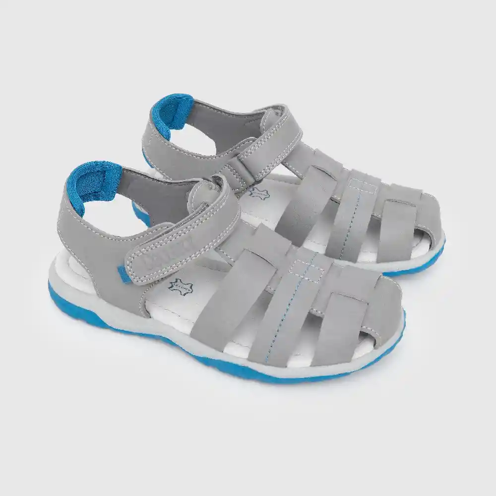 Sandalias Clásica De Niño Gris Talla 33