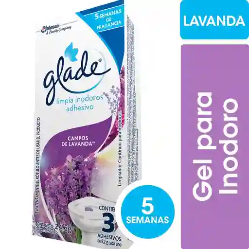 Limpiador Adhesivo para Inodoros Glade lavanda 24.6 g