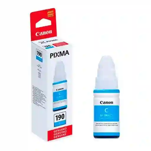 Canon Botella de Tinta GI 190 C 668C001AB Pixma Cyan