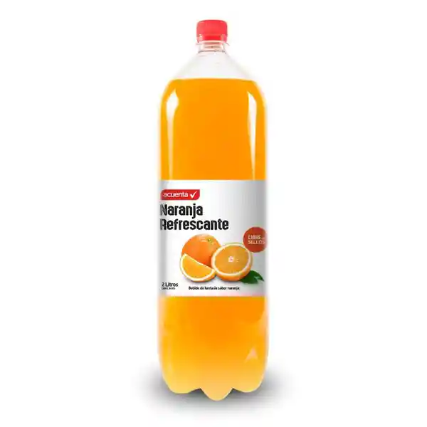 Bebida de Fantasía Sabor Naranja Acuenta
