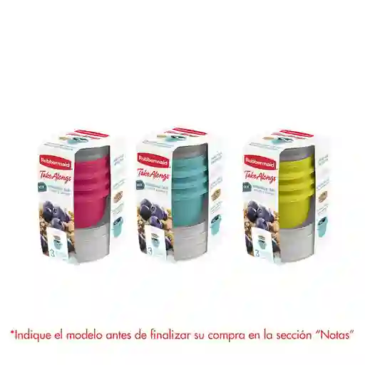 Rubbermaid Set Hermética Surtido 378 mL