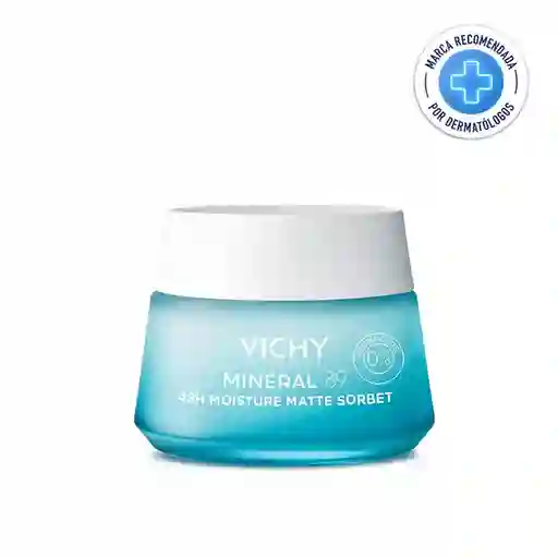 Vichy Crema Hidratante Minéral 89 Matte Sorbet Piel Grasa