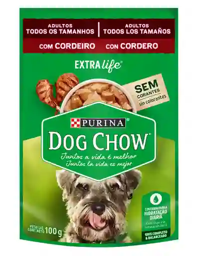 Dog Chow Alimento Para Perro Pouch Cordero 100