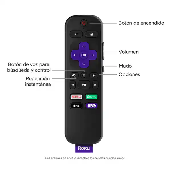 Dispositivo Streaming 4K Roku Rok3820Mx