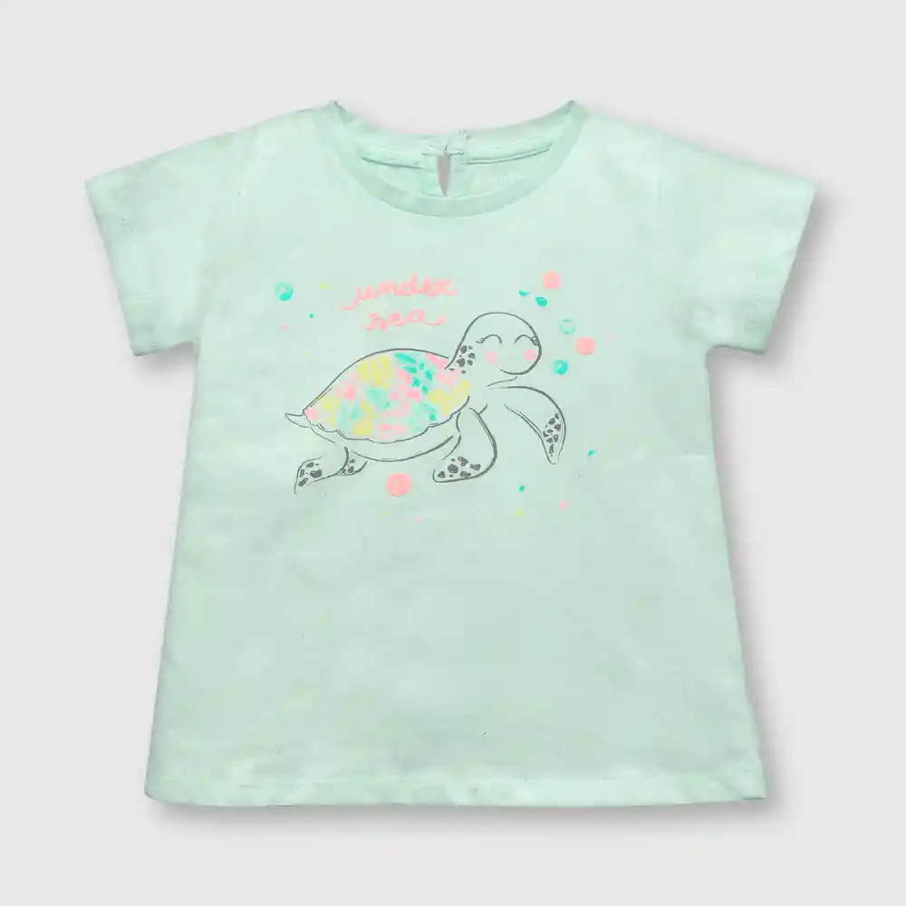 Polera Tortuga De Bebé Niña Calipso Talla 12/18m