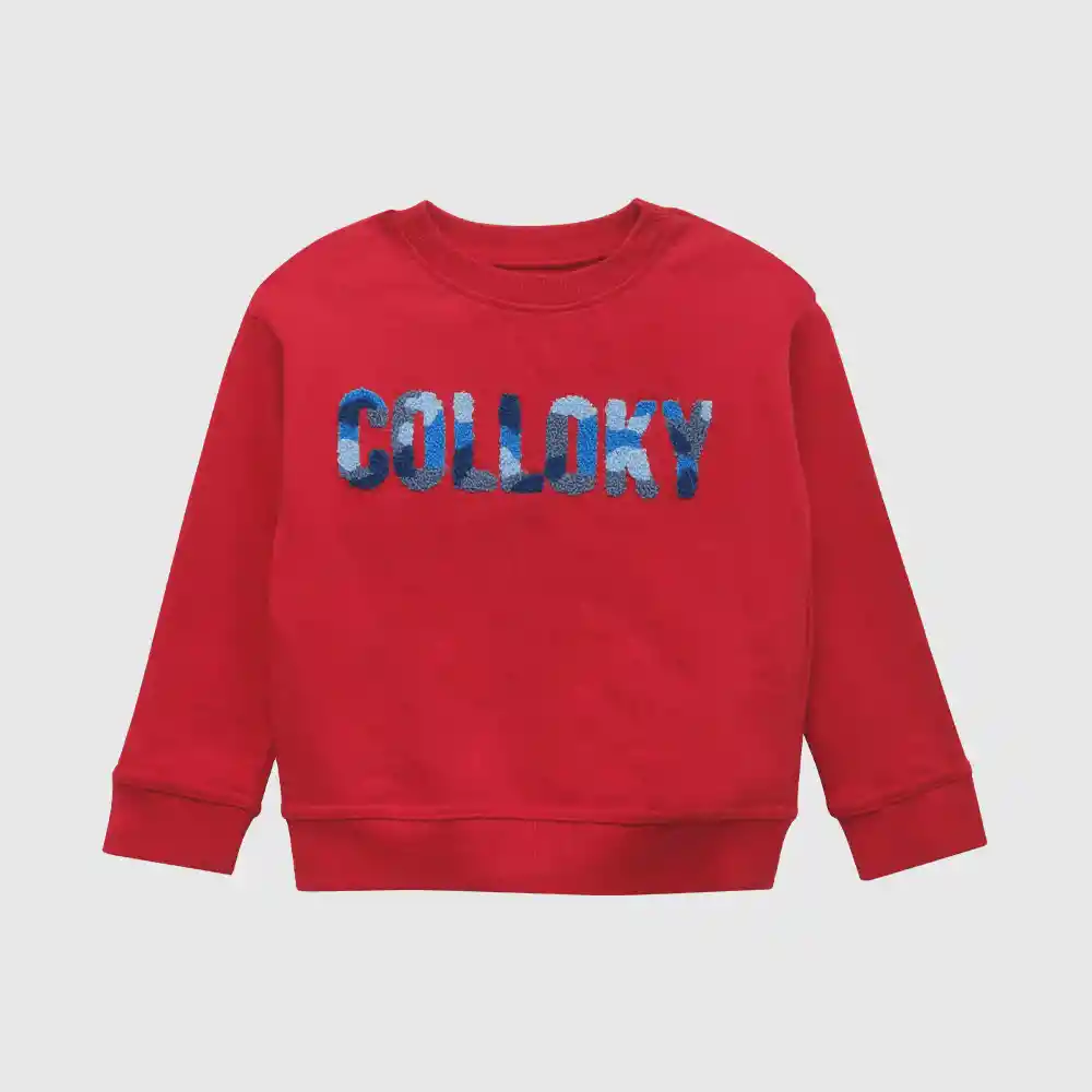 Polerón De Bebe Niño Rojo Talla 6/9m