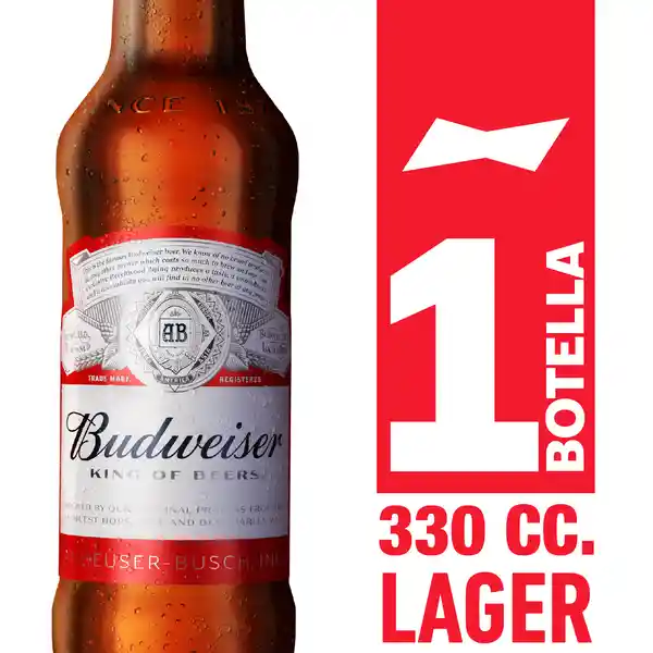 Budweiser Cerveja American Lager 330 cc