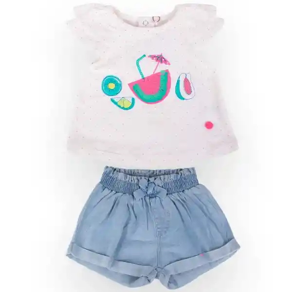 Conjunto Bebé Niña Denim Talla 18 M Pillín