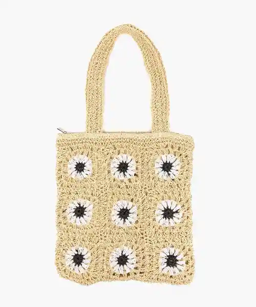 Lounge Cartera Paradiso Flores Crochet Beige