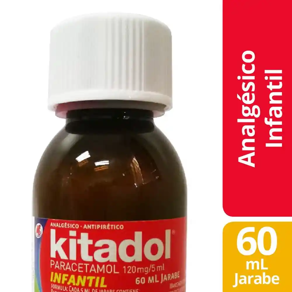 Kitadol Jarabe Infantil Sabor a Sandía (120 mg/ 5 mL)