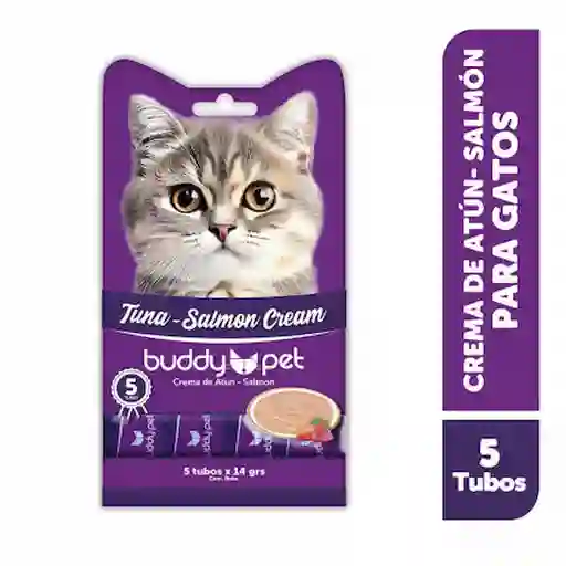 Buddy Pet Puré Para Gato Atún/Salmón
