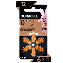 Pila Duracell Para Audífonos Tamaño 13