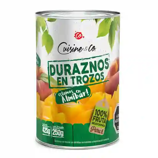 Duraznos en Trocitos Drenado