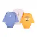 Set Body Manga Larga Bebé Niño Multicolor Talla 0 Pillin