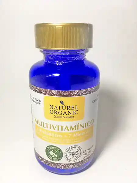 Naturel Organic Multivitamínico Minerales +prebióticos