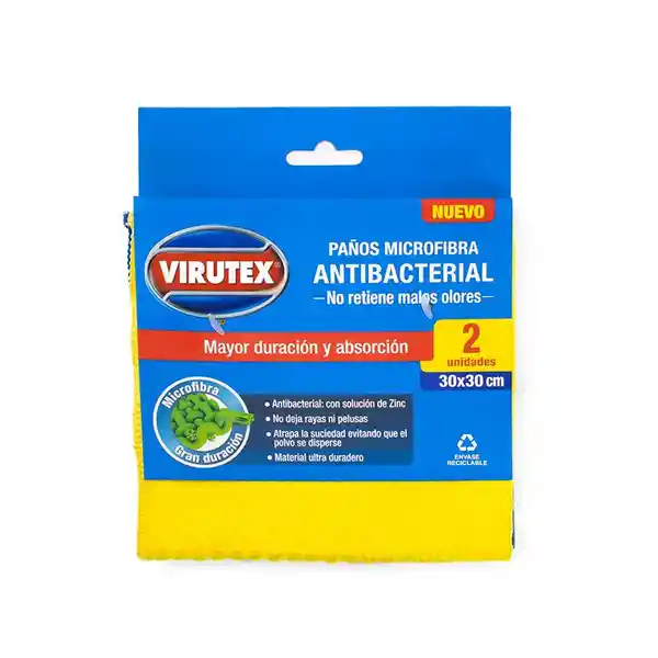 Virutex Paño Microfibra Antibacterial