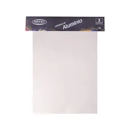 Set 3 Láminas de Aluminio 20x30cm. 0.1mm. Artel